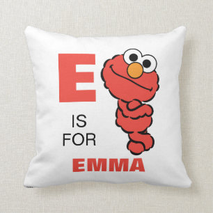 E är för Elmo   Lägg till ditt namn Kudde