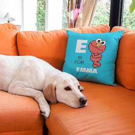 E är för Elmo | Lägg till ditt namn Kudde