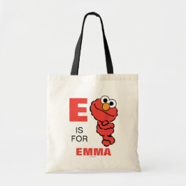 E är för Elmo | Lägg till ditt namn Tygkasse