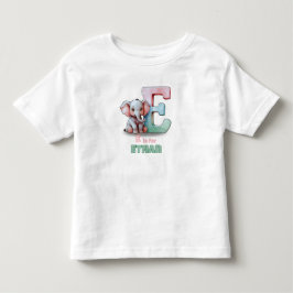 E är för Ethan – Personlig T-shirt för Småbarn