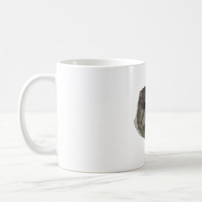 E är för Eurasien Otter Kaffemugg (Vänster)