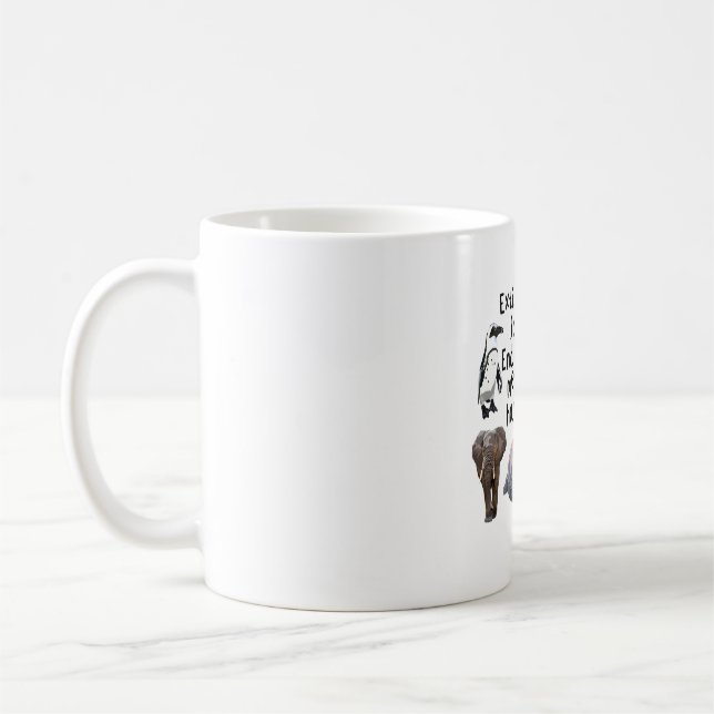 E är för hotat kaffemugg (Vänster)