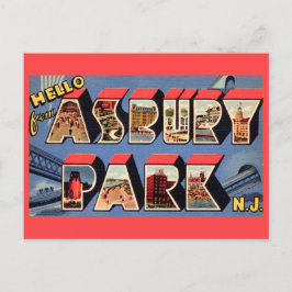 e Asbury Park NJ Hälsningskort Vykort