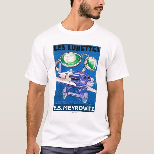 E.B. Annonsering för Meyrowitz flygGoggles Tee Shirt (Framsida)