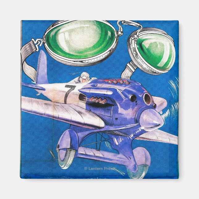 E.B. Meyrowitz Flies Goggles Advertisement Magnet (Framsidan)