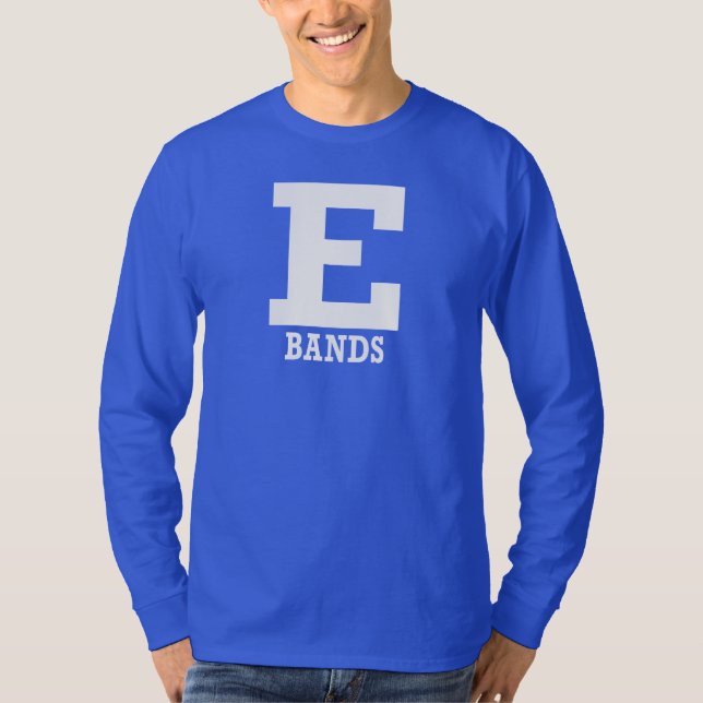 E-Bands Manar/Womens Blue-Långärmad T Shirt (Framsida)