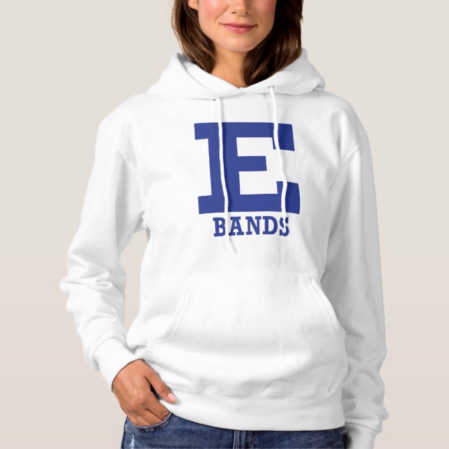 E-Bands Manar/Womens White T Shirt (Framsida)