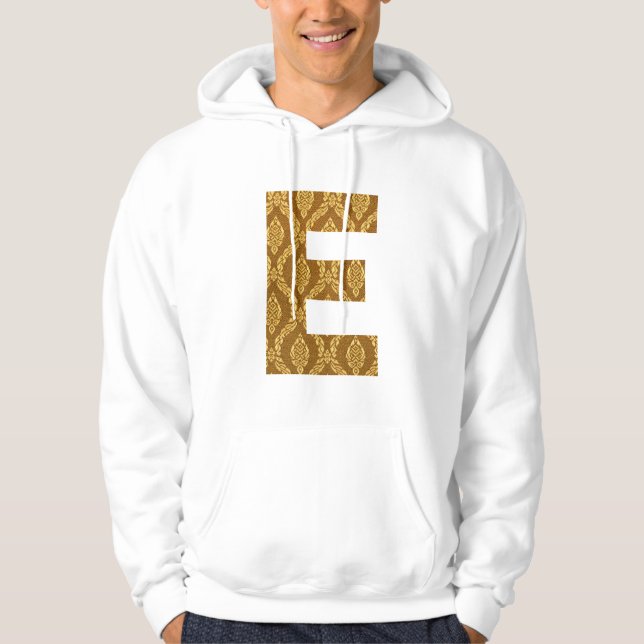 E - Batik mönster Hoodie (Framsida)