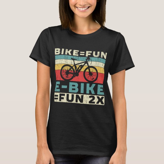 E-Bike Älskare Electric Bicycle Owner Bicycle Ride T Shirt (Framsida)