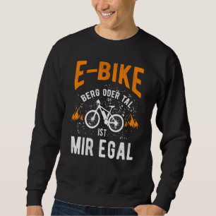 E Bike Bicycle E Bike Electric Bicycle Man som säg Lång Ärmad Tröja