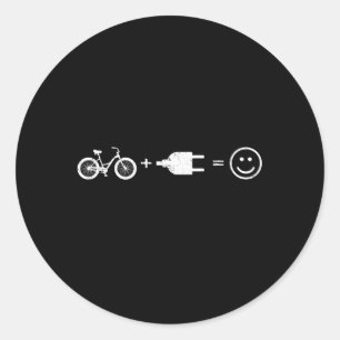 E-Bike Bicycle Electronic Electrical Cycling Runt Klistermärke