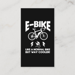 E-Bike Cycling Electrical Cycle Biking Visitkort