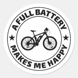 E-Bike Electric-Bike E-Cyclist Bicycling Runt Klistermärke