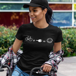 E-Bike Funny Bicycle Electronic Electric Cycling T Shirt
