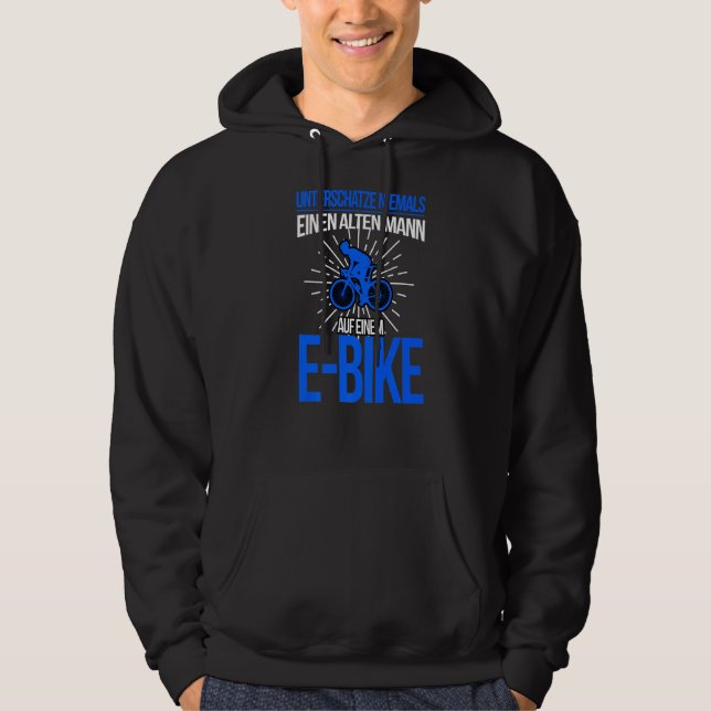 E Bike Manar Sstickande Electrical Bicycle Man Bic Hoodie (Framsida)