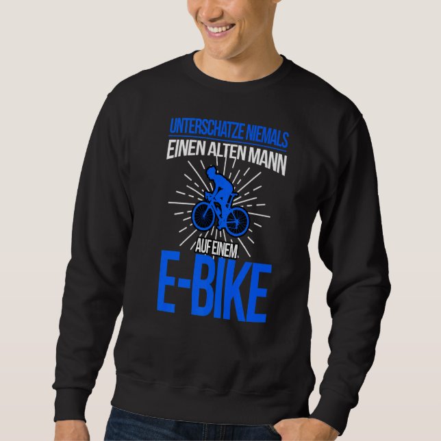 E Bike Manar Sstickande Electrical Bicycle Man Bic Lång Ärmad Tröja (Framsida)