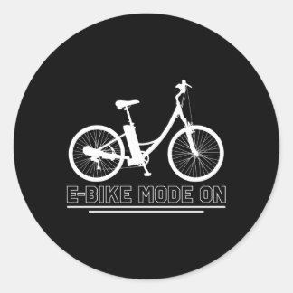 E-Bike Mode on Electrical Cycle Runt Klistermärke