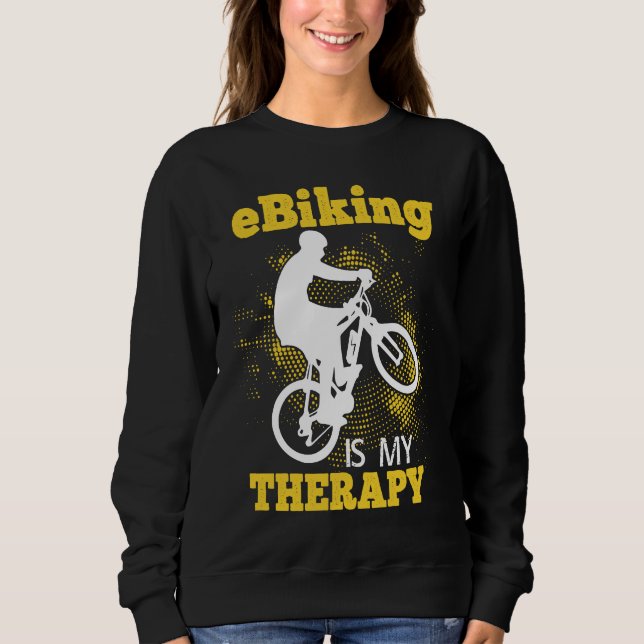 E Bike    Riding E Bikes E Biker E Biking T Shirt (Framsida)