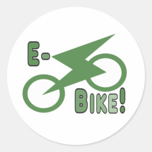 E-Bike! Runt Klistermärke