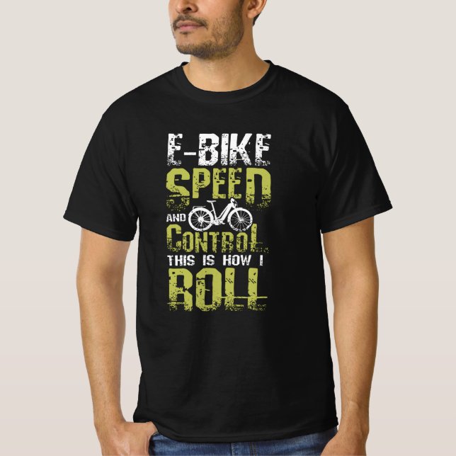 E-Bike Så här rullar jag T Shirt (Framsida)