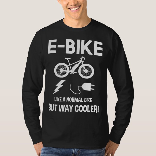 E-Bike som en vanlig bike, men som en kylare T Shirt (Framsida)