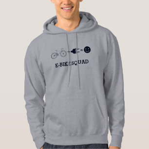 E Bike Squad Electric Bicycle gör mig Lycklig Hoodie