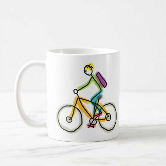 E-bike Stickman Kaffemugg (Vänster)