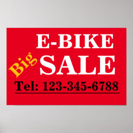E-BIKE Storrea REA SKYLT för utställningsfönster A