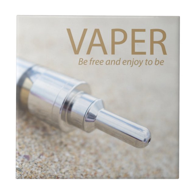 E-cig och ångning kakelplatta (Framsidan)