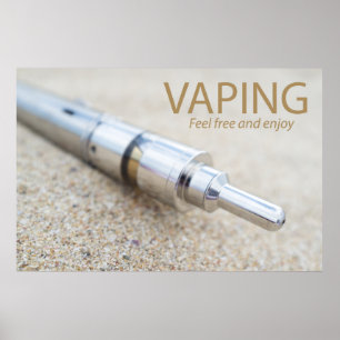 E-cig och ångning poster