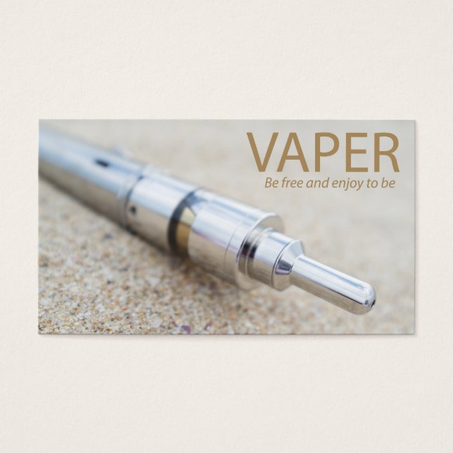 E-cig och ångning visitkort (Framsidan)