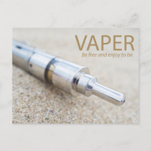 E-cig och ångning vykort