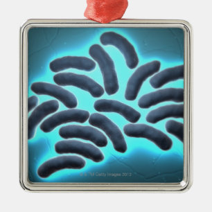 E-coli celler 2 julgransprydnad metall