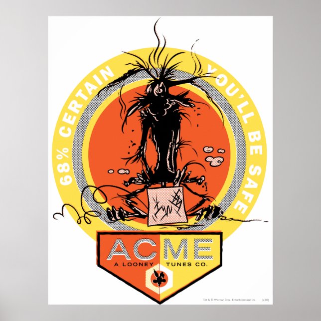 E Coyote Acme - 68 % säkert att du blir Säker Poster (Framsidan)