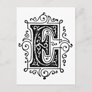 E Decorative Brev Vykort