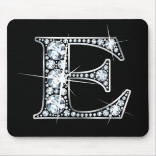 "E" Diamond Bling Mousepad Musmatta