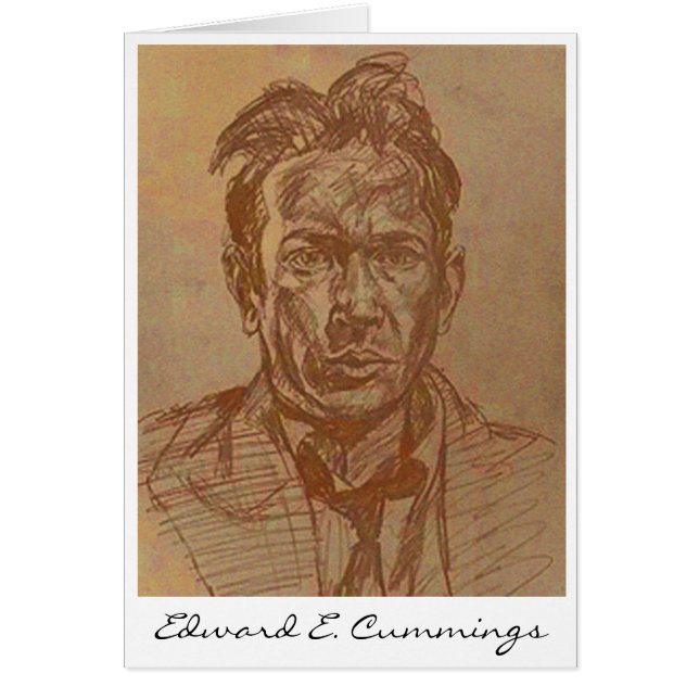 E.E.Cummings Hälsningskort (Framsidan)