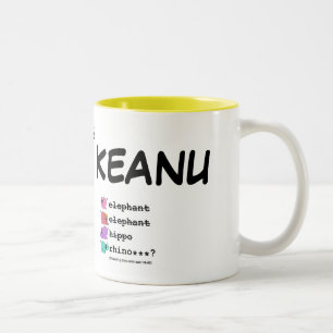 e.e.h.r…? Keanu högerhänt mugg