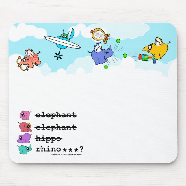 e.e.h.r…? "Lite änglar" mousemat Musmatta (Framsidan)