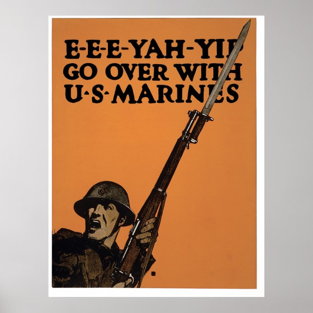 E-E-YAH-YIP, USA:s marinsoldater Poster (Framsidan)