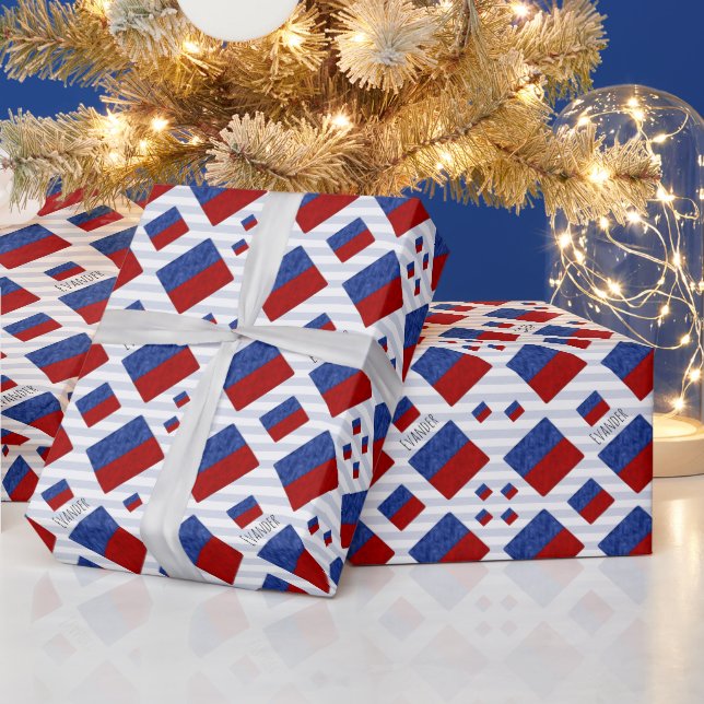 E Echo Nautical Signal Flagga | Sjöfartskod Presentpapper (Helgdagar)