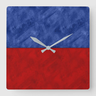 E Echo Watercolor Nautical Signal Maritime Flagga Fyrkantig Klocka