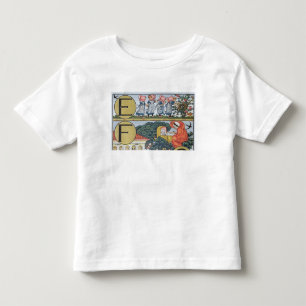 E-F, från ett alfabet baserat på Nursery Rhymes T-shirt