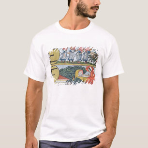 E-F från ett alfabet som baseras på barnkammare, T-shirt