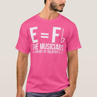 E Fb Musikerens Relativitetsteori Piano T Shirt