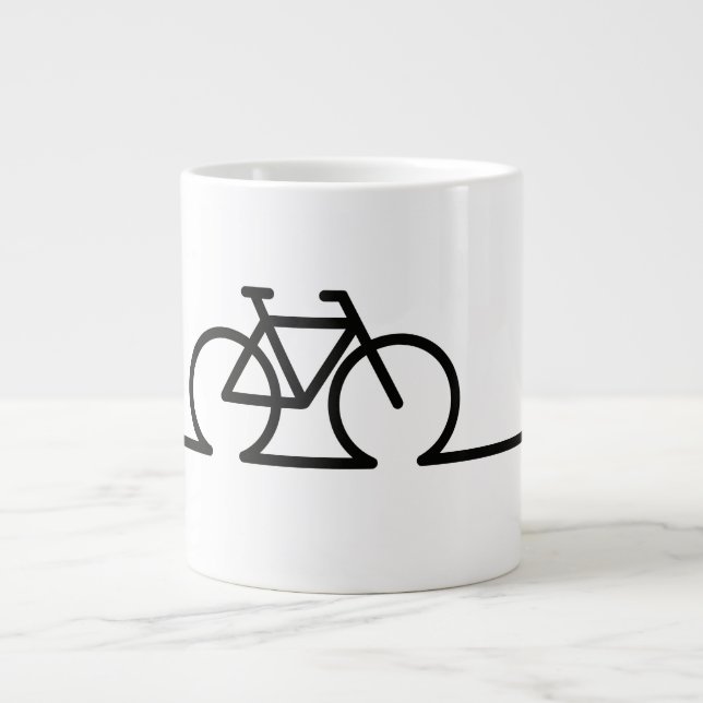 E fiets oplaadpunt lader symbool. Acculader Jumbo Mugg (Framsidan)