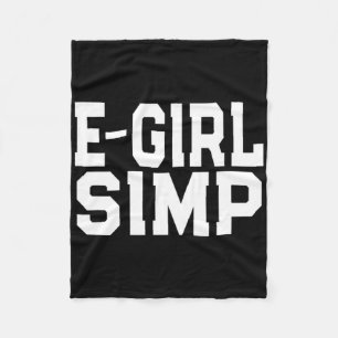 E-girl Simp - Funny Novelty Simp - Simp Halloween Fleecefilt