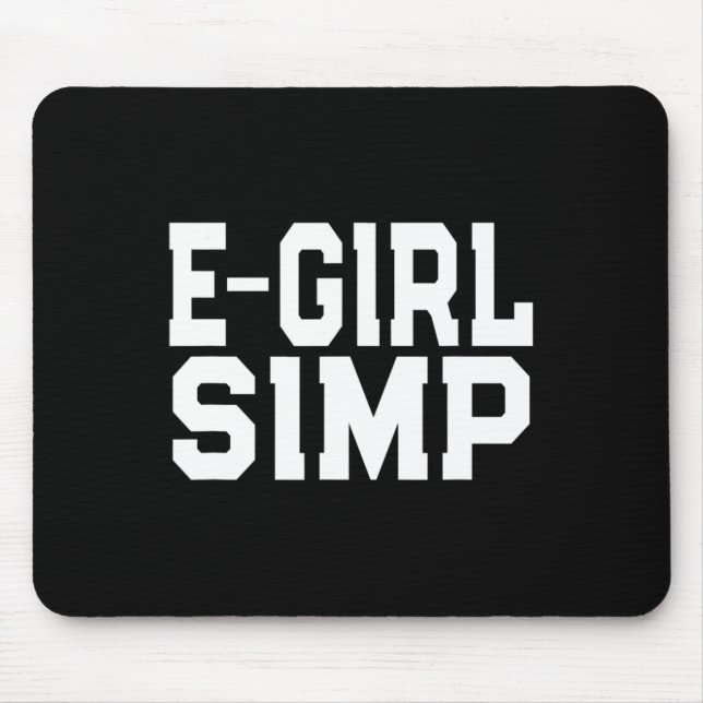 E-girl Simp - Funny Novelty Simp - Simp Halloween Musmatta (Framsidan)