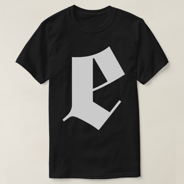e goth brev design t shirt (Design framsida)