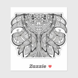 E.J. Borttagbar vinyl i Guld-bläckfisk Klistermärken